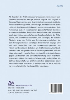 Johanna Sigl, Katharina Kapitza, Karin Fischer (Hrsg.): Facetten des Antifeminismus. Angriffe und Eingriffe in Wissenschaft und Gesellschaft